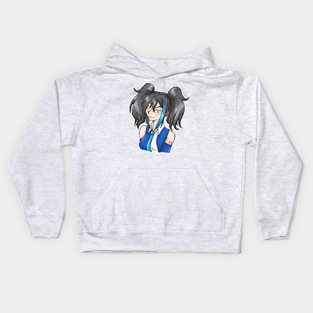 Ruko Grin Kids Hoodie by KranberriJam